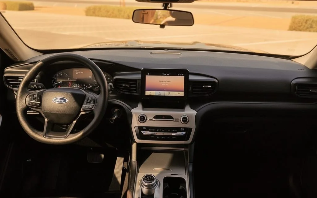 Ford Explorer 2021 interior view showing trim