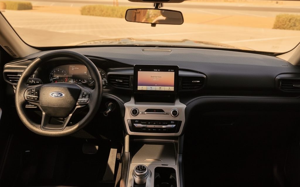 Ford Explorer 2021 interior view showing trim