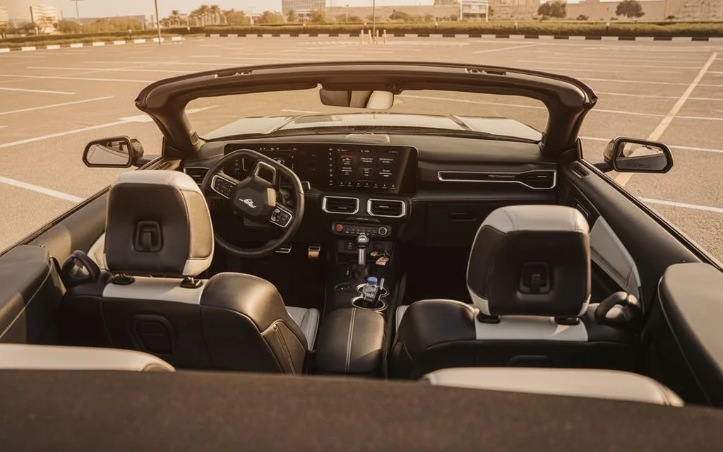 Ford Mustang 2024 interior view showing trim