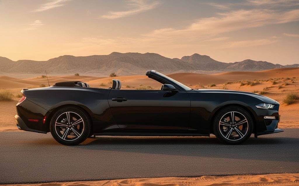 Ford Mustang 2024 Black side profile