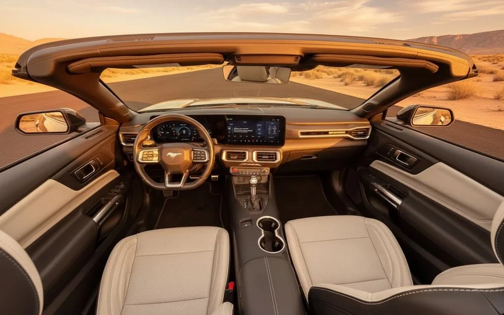 Ford Mustang 2024 interior view showing trim