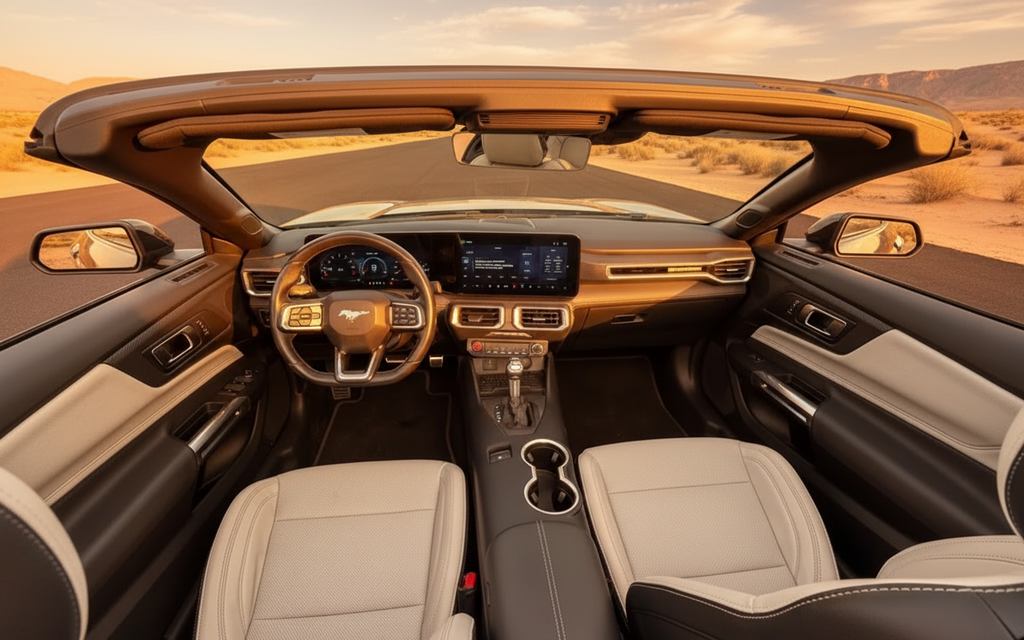 Ford Mustang 2024 interior view showing trim