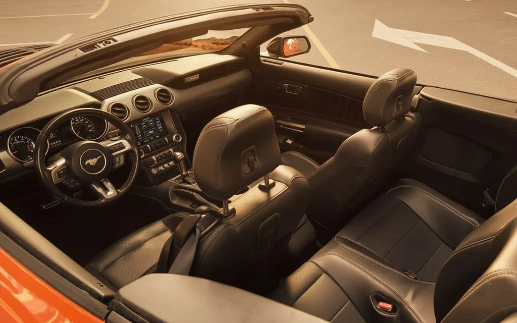 Ford Mustang 2022 interior view showing trim
