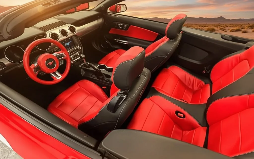 Ford Mustang 2021 interior view showing trim