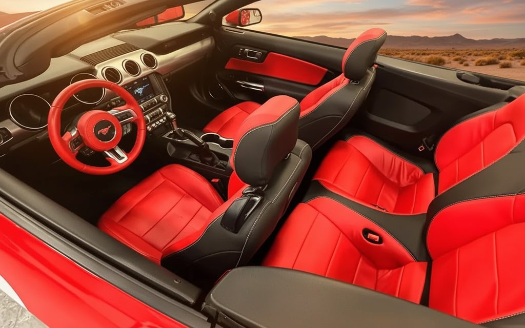 Ford Mustang 2021 interior view showing trim
