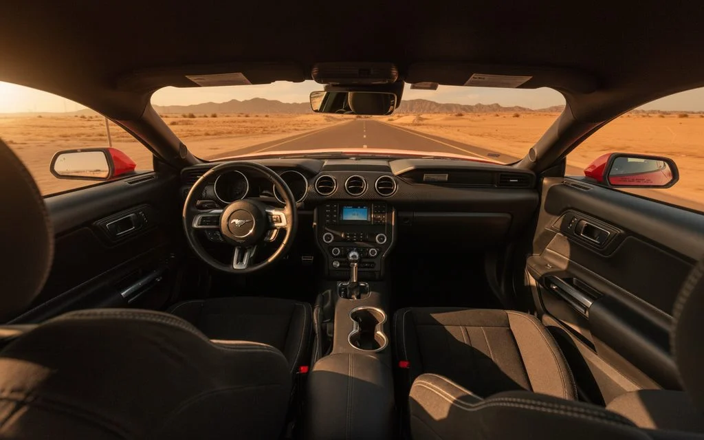 Ford Mustang 2022 interior view showing trim