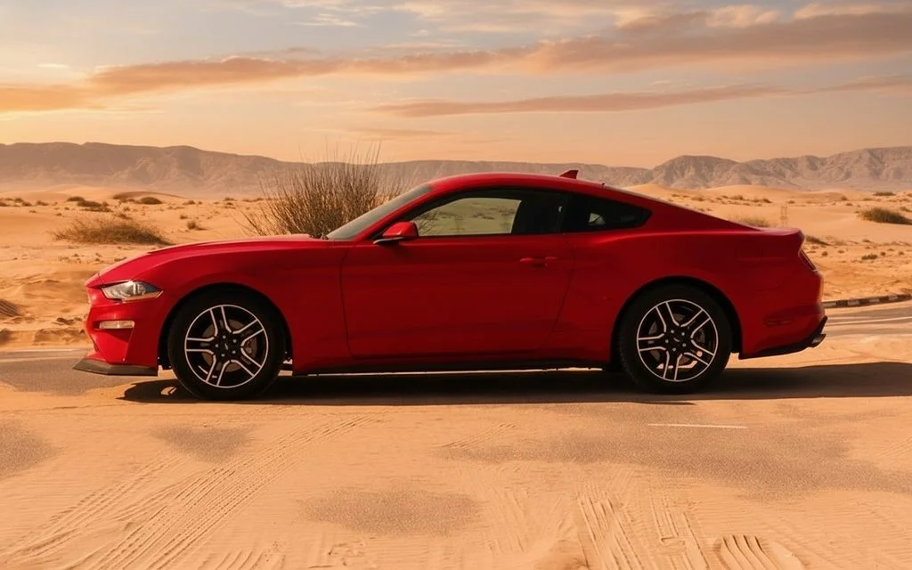 Ford Mustang 2022 Red side profile