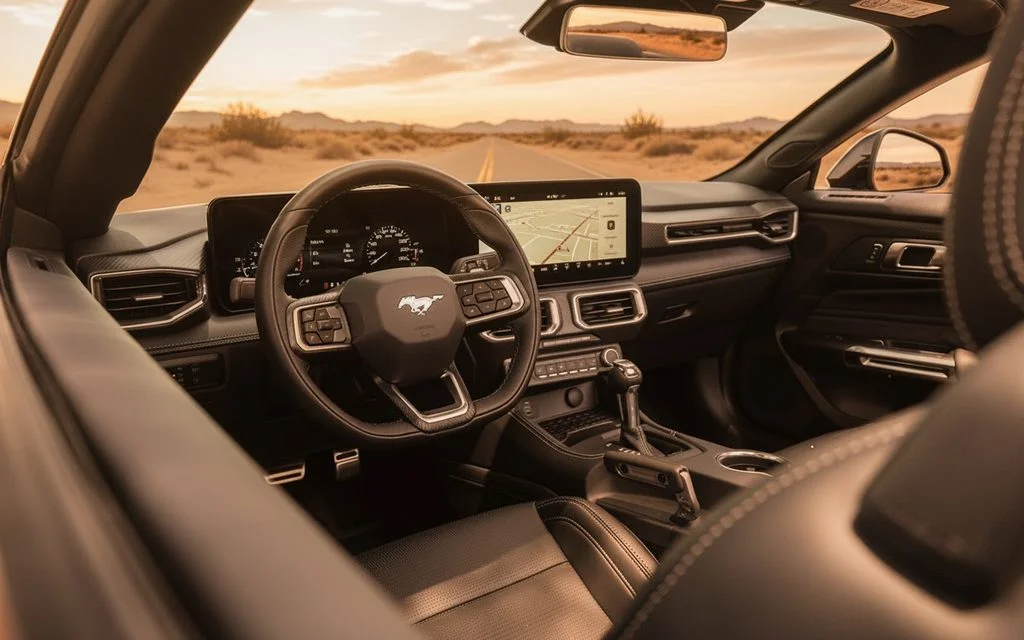Ford Mustang 2025 interior view showing trim