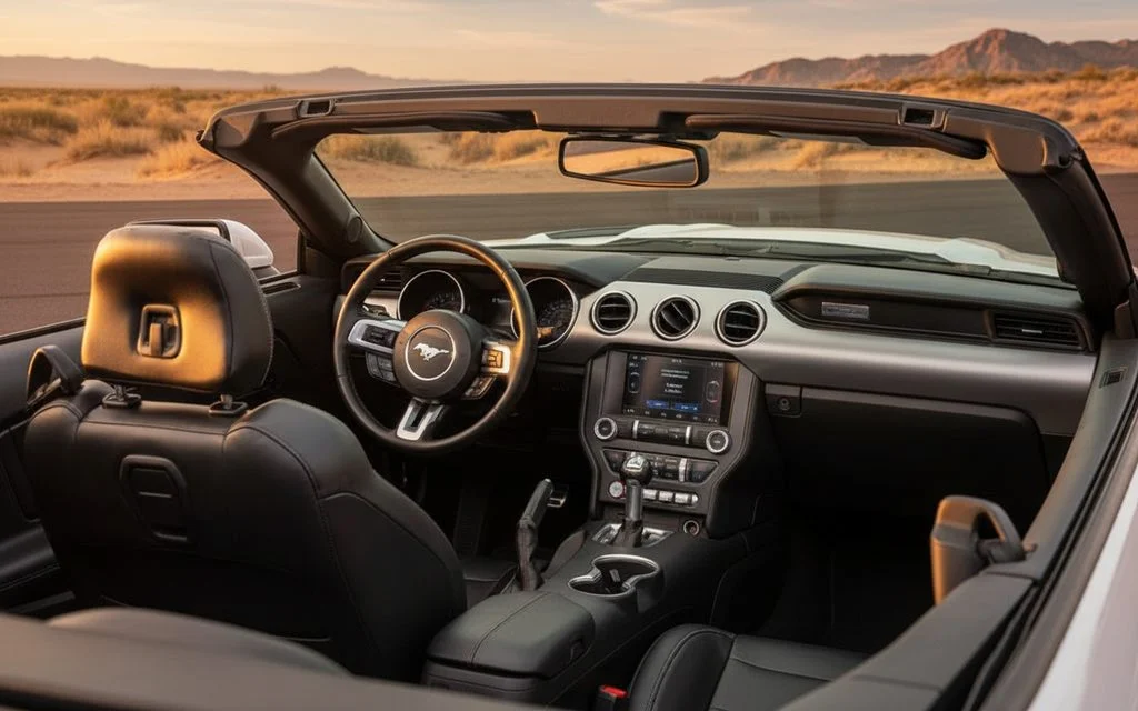 Ford Mustang 2025 interior view showing trim