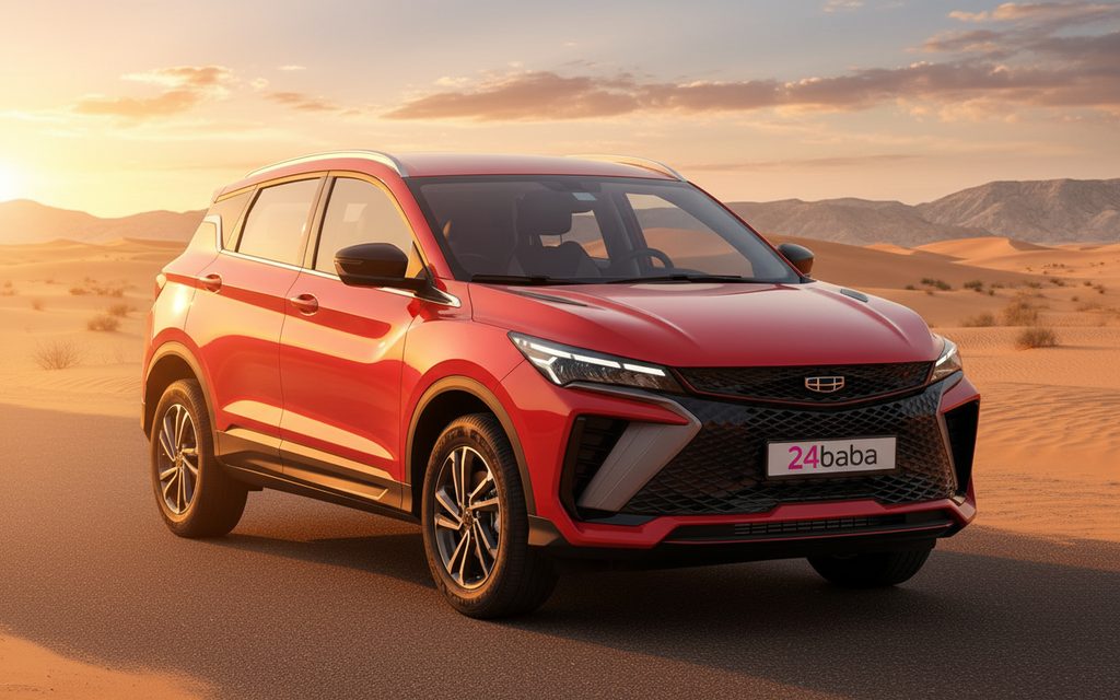 Geely Coolray 2026 Red front view with headlights