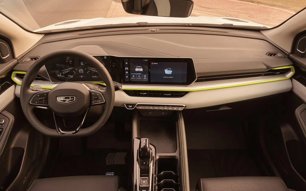 Geely Coolray 2026 interior view showing trim