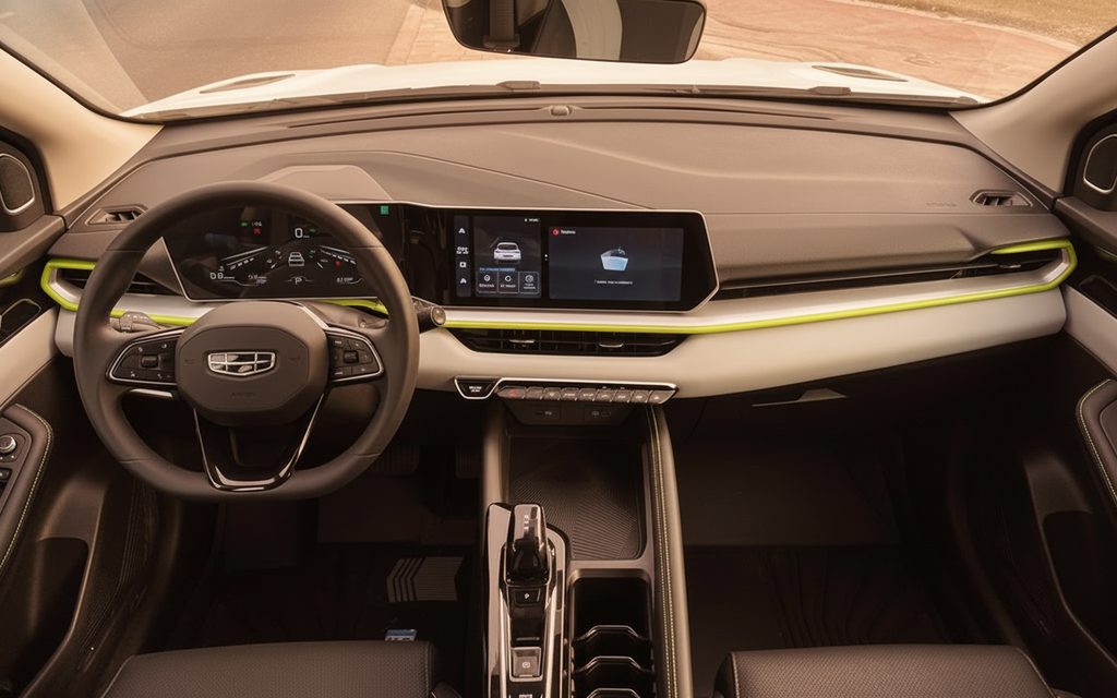 Geely Coolray 2026 interior view showing trim