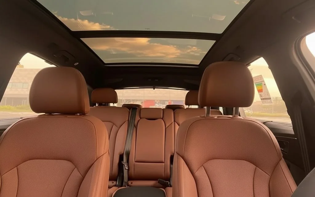 Audi Q7 2021 leather seats and cabin