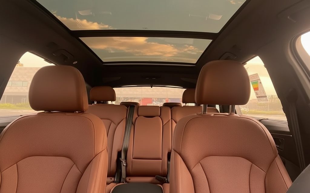 Audi Q7 2021 leather seats and cabin