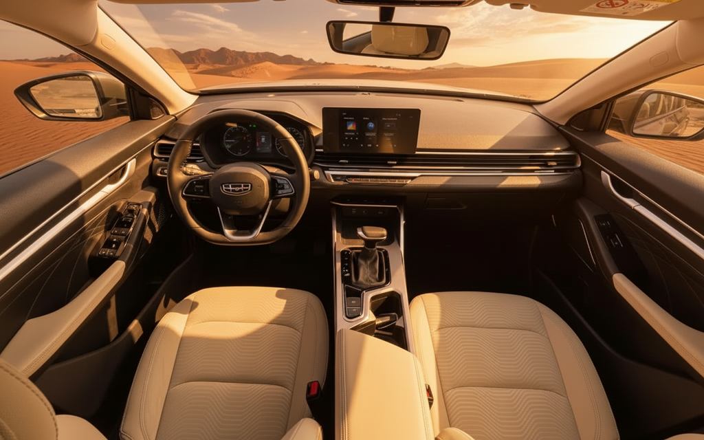 Geely Emgrand 2025 interior view showing trim