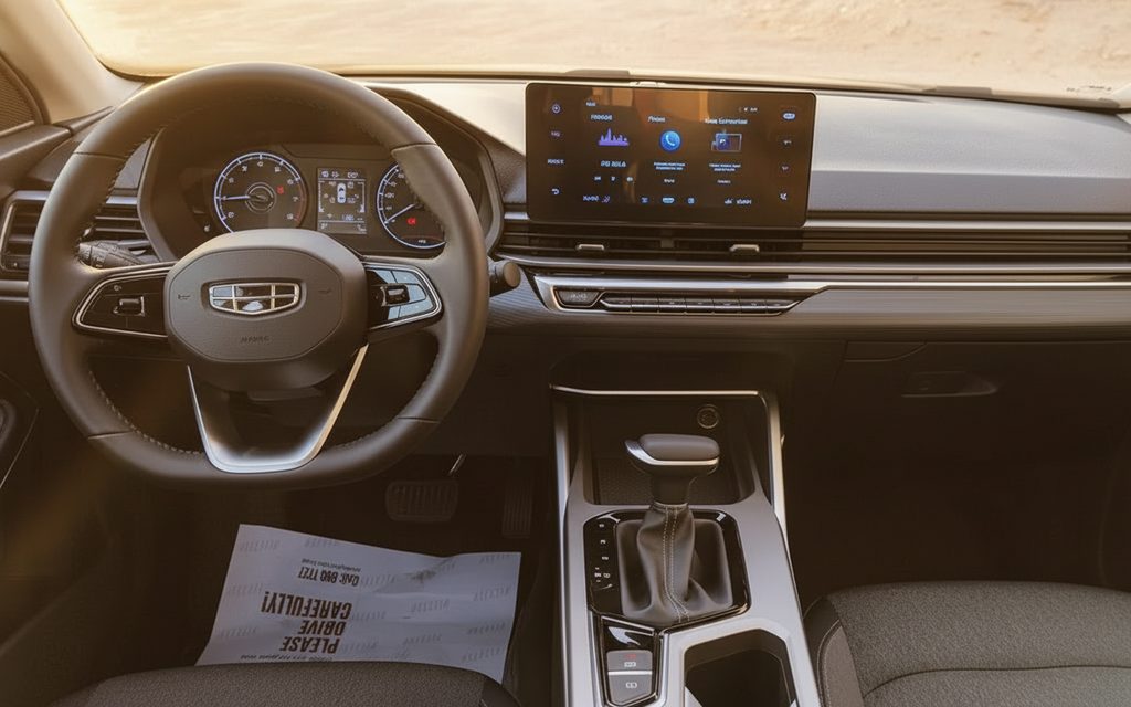 Geely Emgrand 2026 interior view showing trim