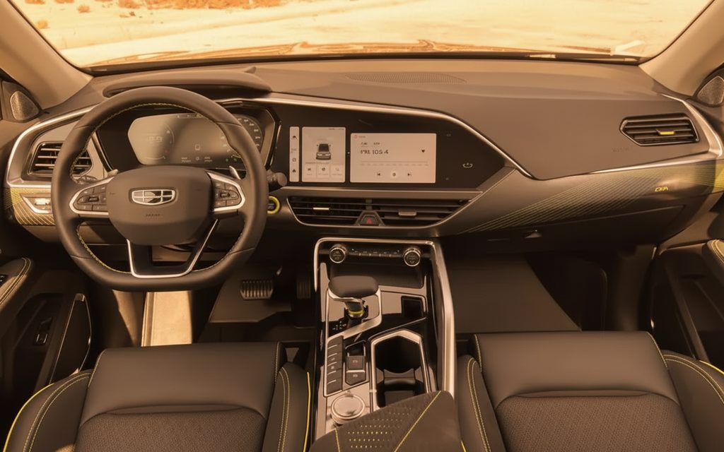 Geely Tugella 2025 interior view showing trim