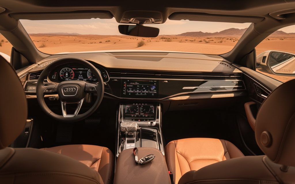 Audi Q8 2024 dashboard and infotainment