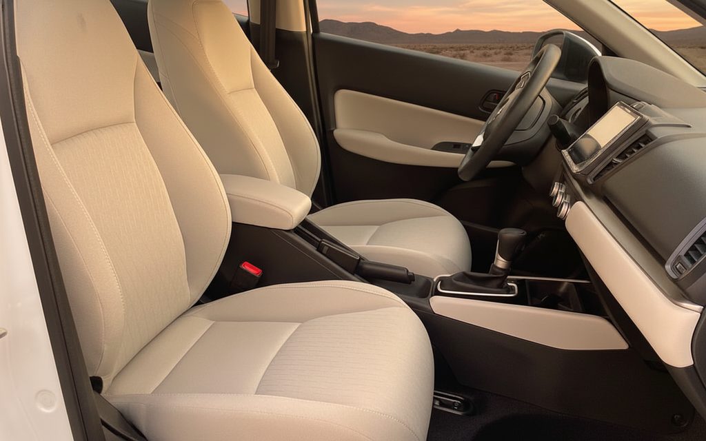 Honda City 2024 leather seats and cabin – rental in Dubai