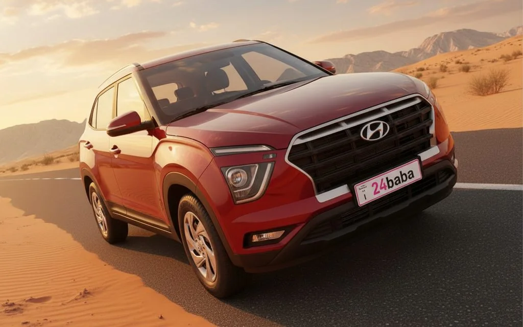 Hyundai Creta 2022 Red front view with headlights