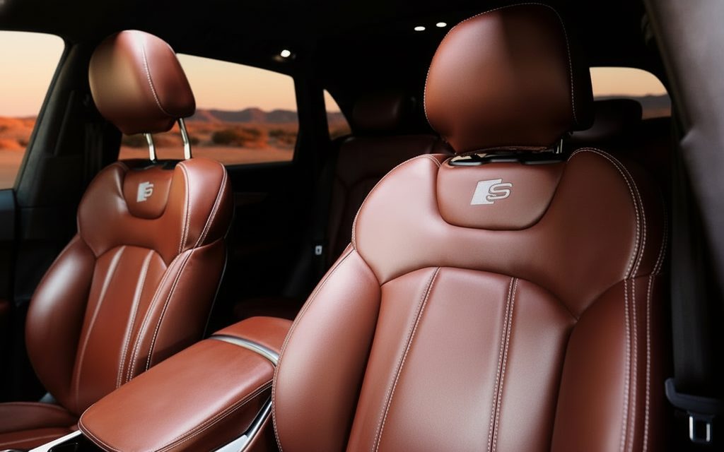 Audi Q8 2023 leather seats and cabin