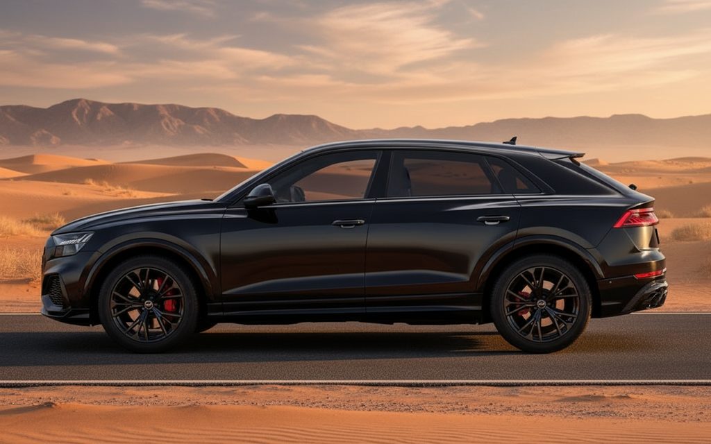 Audi Q8 2023 Dark Gray side profile