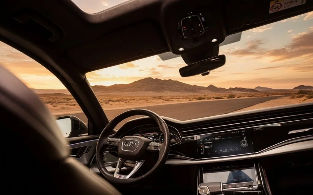 Audi Q8 2023 interior view showing trim