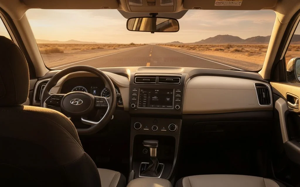 Hyundai Creta 2021 interior view showing trim
