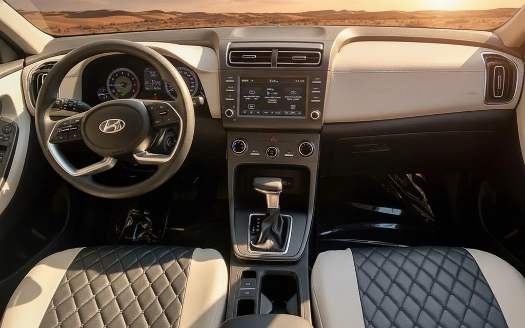 Hyundai Creta 2023 interior view showing trim