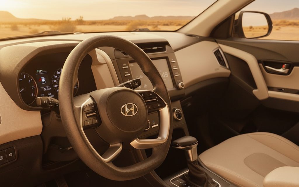 Hyundai Creta 2024 interior view showing trim