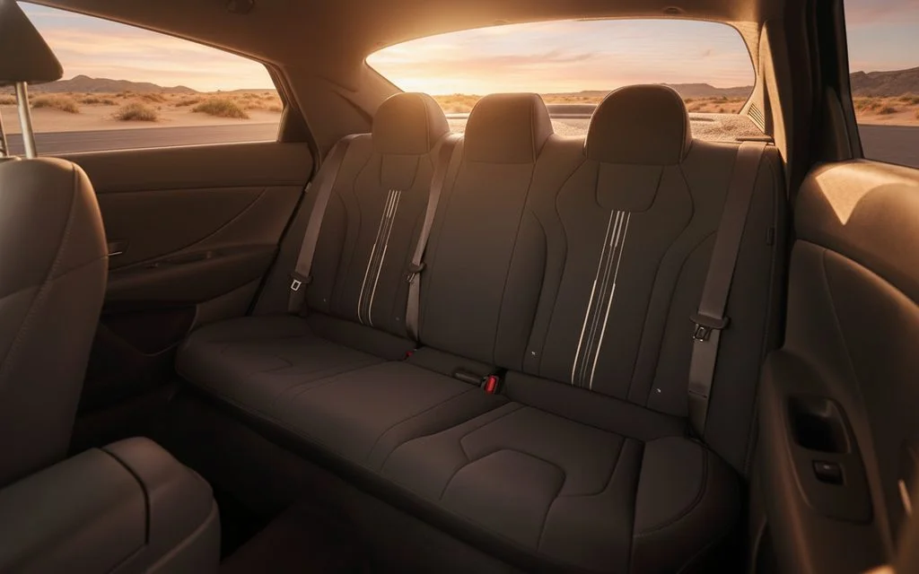 Hyundai Elantra 2024 leather seats and cabin