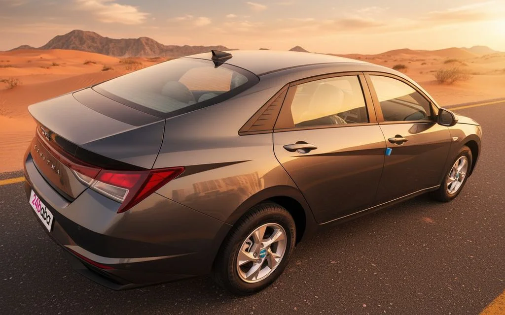 Hyundai Elantra 2023 Grey side profile