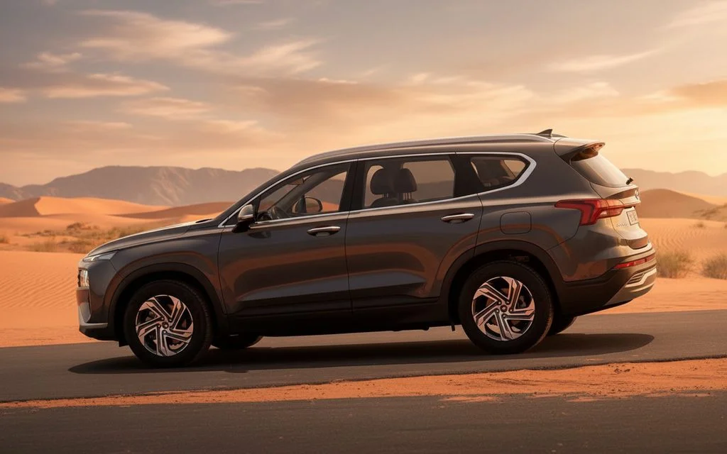 Hyundai SantaFe 2023 Black side profile