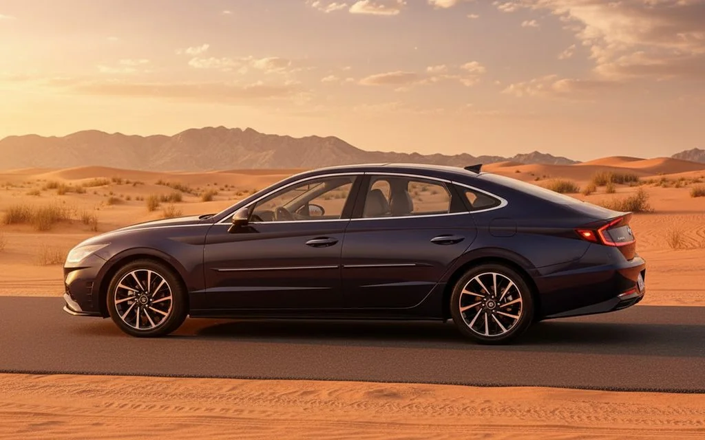 Hyundai Sonata 2020 Blue side profile