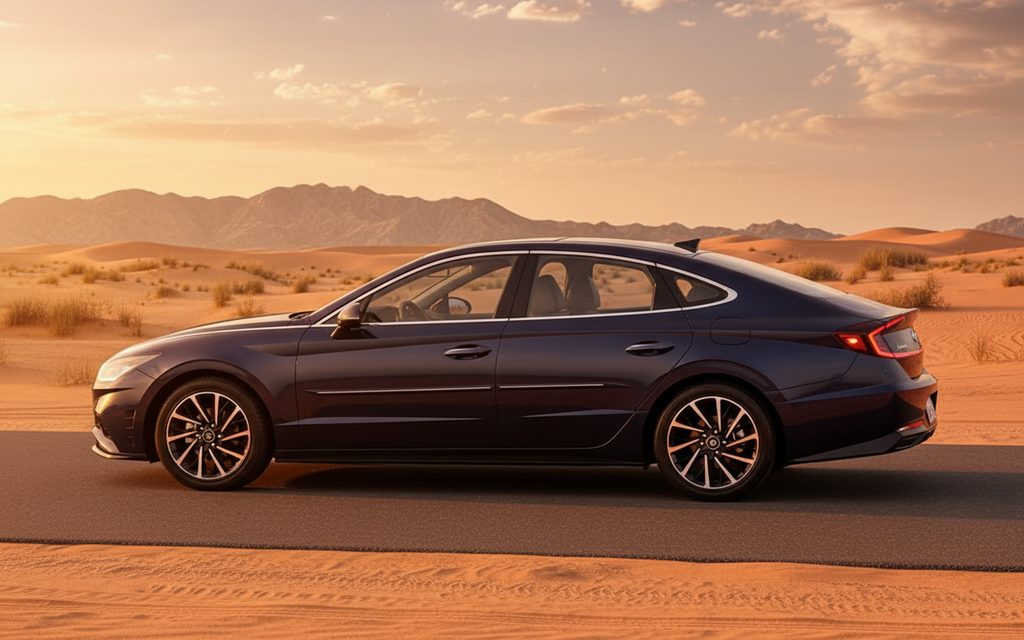 Hyundai Sonata 2020 Blue side profile