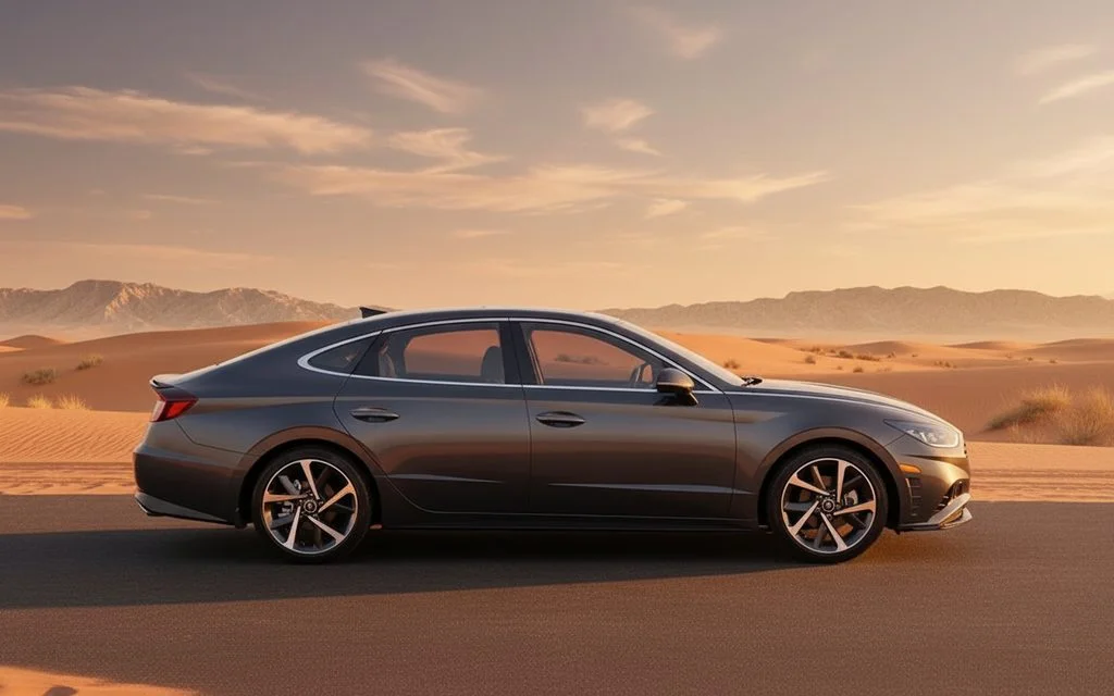 Hyundai Sonata 2022 Grey side profile