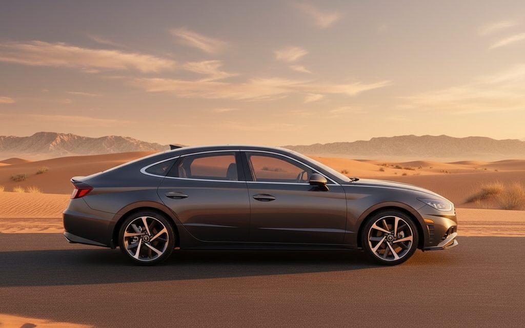 Hyundai Sonata 2022 Grey side profile