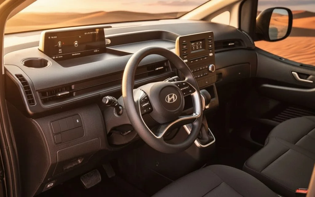 Hyundai Staria 2025 interior view showing trim