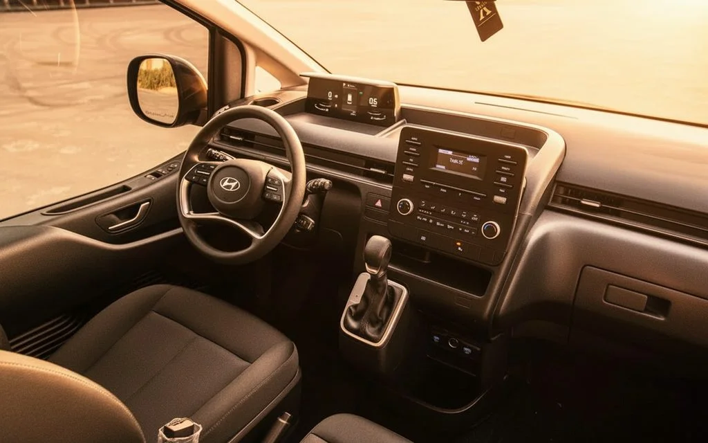 Hyundai Staria 2025 interior view showing trim