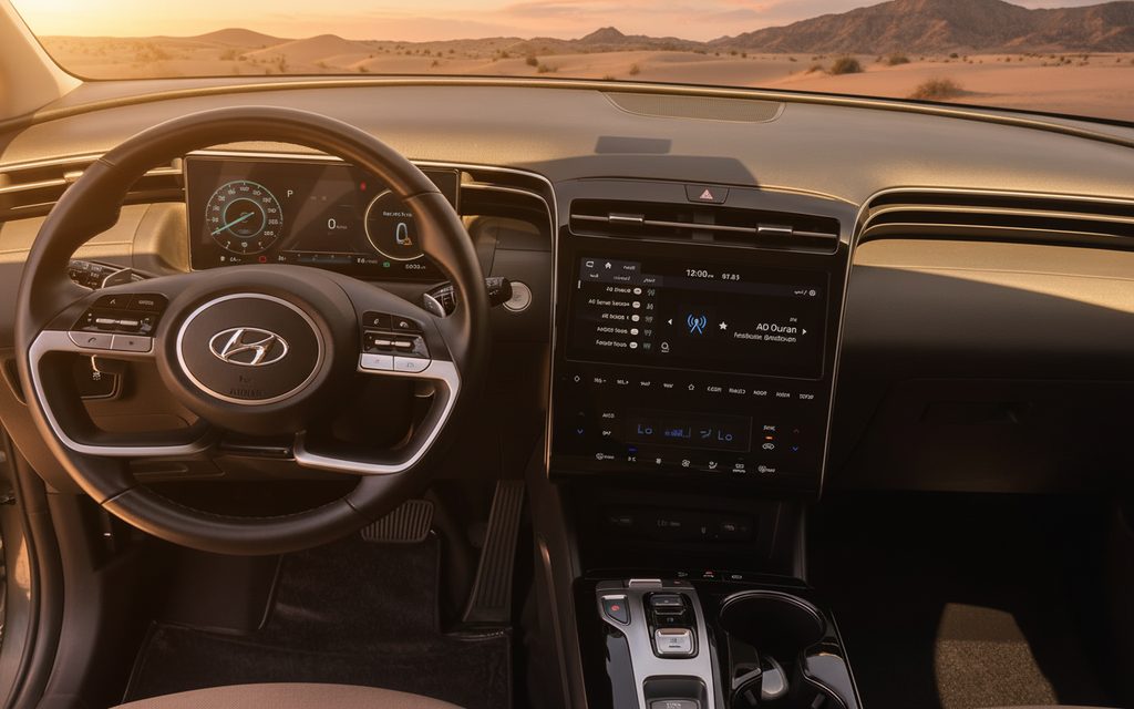 Hyundai Tucson 2024 dashboard and infotainment
