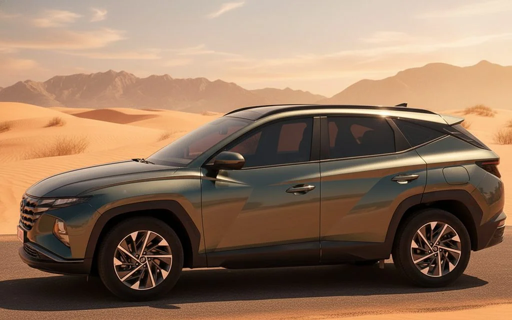 Hyundai Tucson 2024 Dark Gray side profile