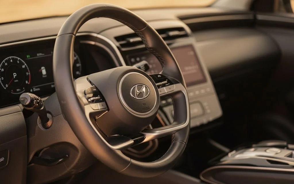 Hyundai Tucson 2024 interior view showing trim