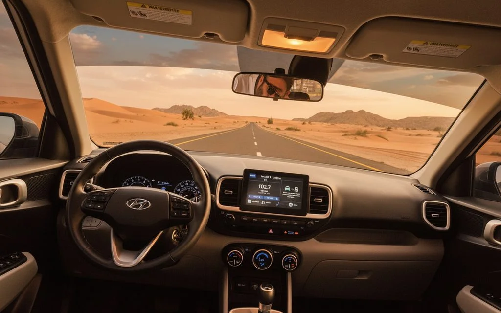 Hyundai Venue 2021 interior view showing trim