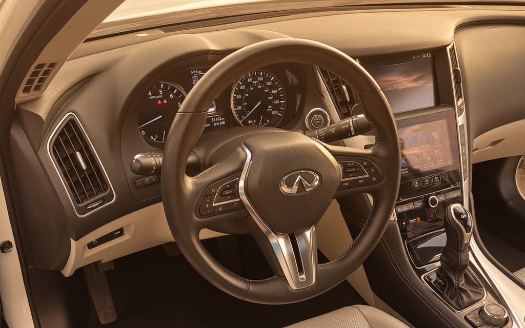 Infiniti Q50 2022 interior view showing trim