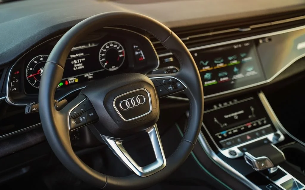 Audi Q8 2021 interior view showing trim
