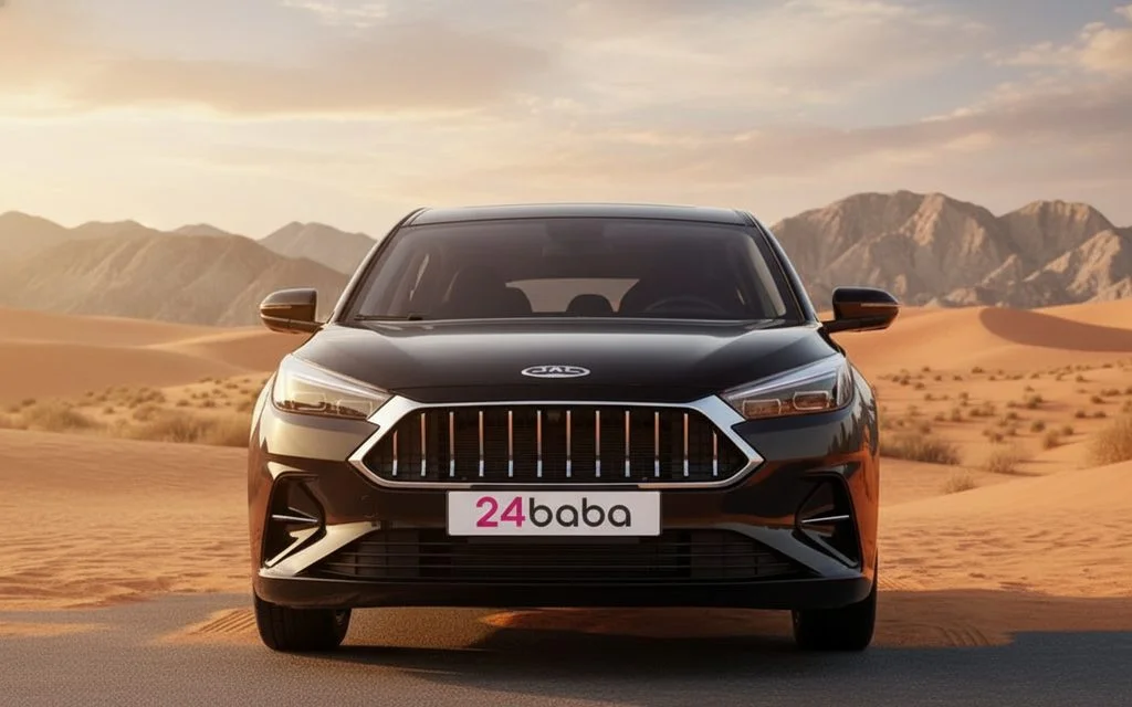 Jac J7 2023 Black front view with headlights