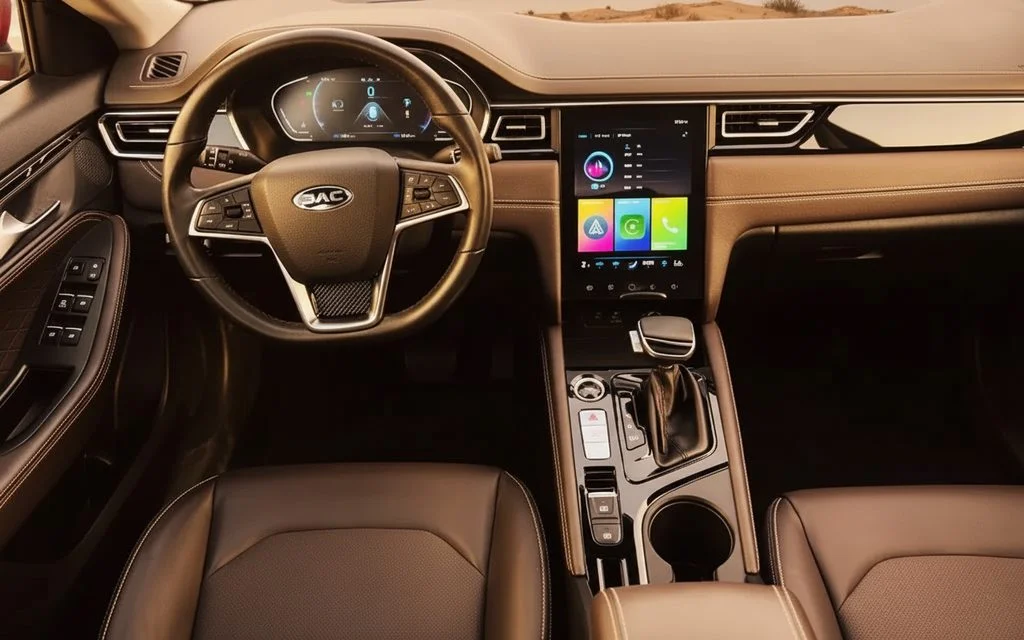 Jac J7 2024 interior view showing trim