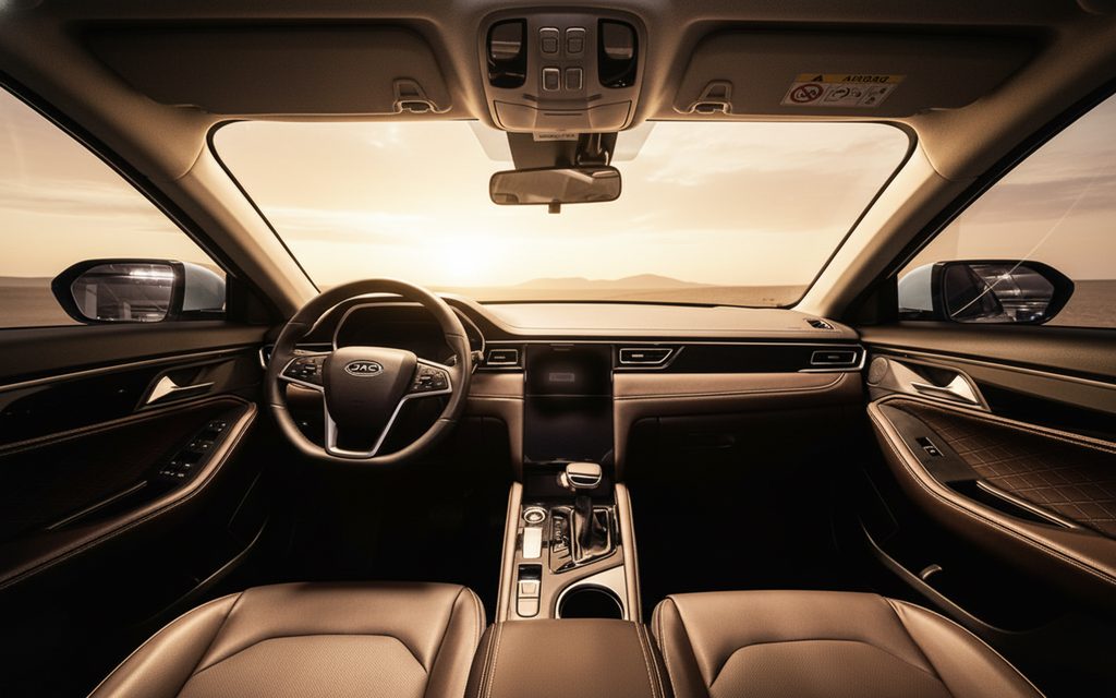 Jac J7 2023 interior view showing trim