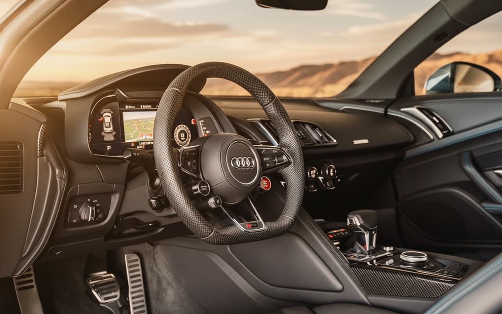 Audi R8 2023 interior view showing trim