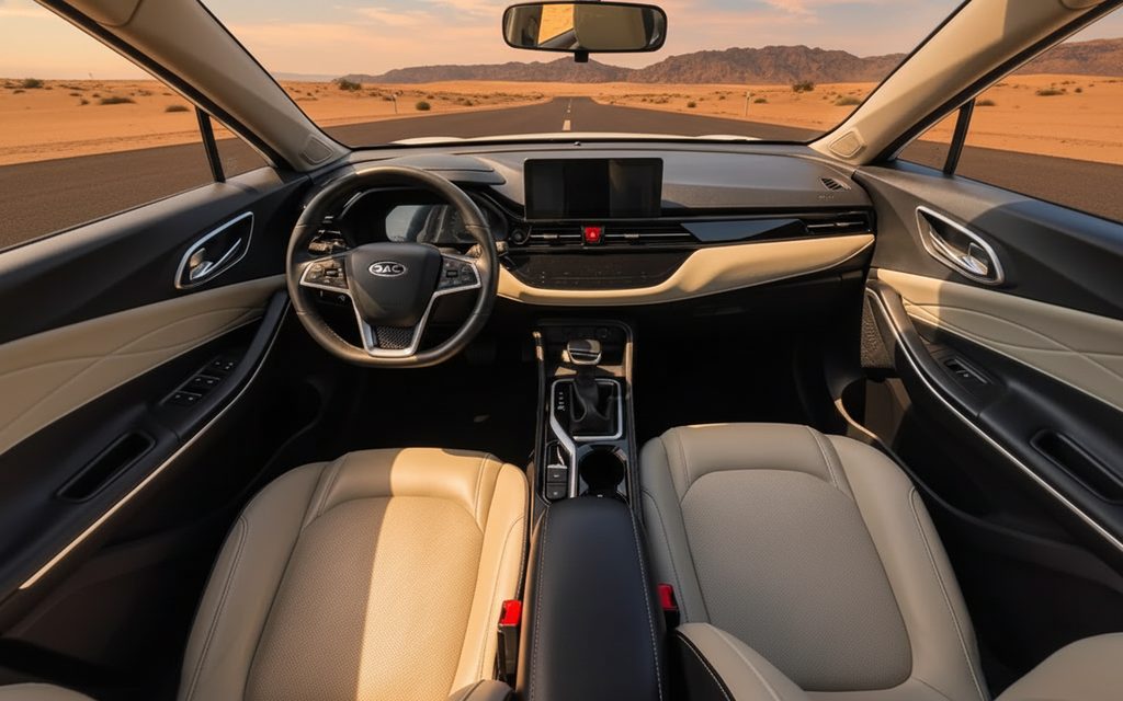 Jac Js4 2023 interior view showing trim